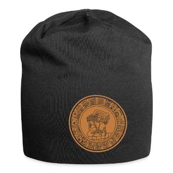 Mayan Calendar Sun Calendar Mayan Horoscope - Jersey Beanie - black - Front