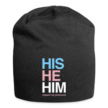Drôle de cadeau transgenre - Bonnet en jersey - noir - Devant