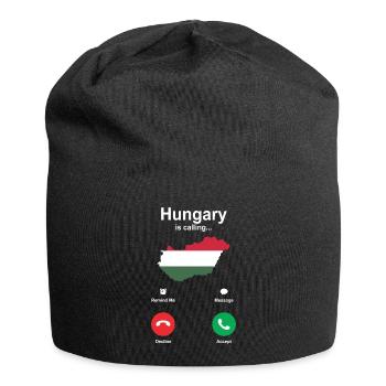 Hongrie Drapeau De l’Union européenne Cadeau - Bonnet en jersey - noir - Devant