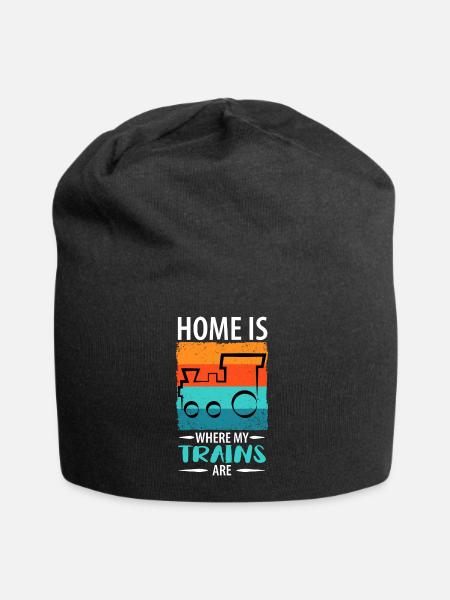 Zug Eisenbahn Eisenbahner Züge Triebfahrzeugführer - Jersey-Beanie - Schwarz