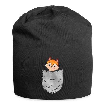 Taschen Fuchs Tier in der Tasche Fuchs - Jersey-Beanie - Schwarz - Vorne