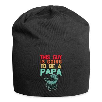 THIS GUY IS GOING TO BE A PAPA ZUKÜNFTIGER VATER - Jersey-Beanie - Schwarz - Vorne