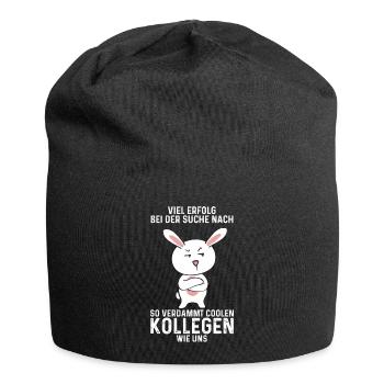 Viel Erfolg Jobwechsel Kollegen Abschied Arbeit - Jersey-Beanie - Schwarz - Vorne
