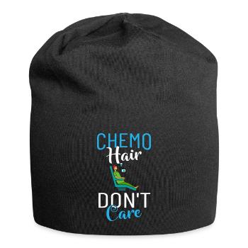 Chemotherapy Chemo Cancer Therapy - Jersey Beanie - black - Front