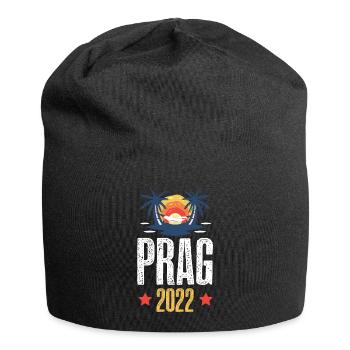 Prag 2022 - Jersey-Beanie - Schwarz - Vorne