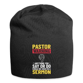 Pasteur Église Ministre Christ Spirituel Jésus - Bonnet en jersey - noir - Devant