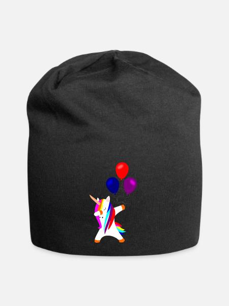 dabbing licorne, dabbing licorne licorne - Bonnet en jersey - noir