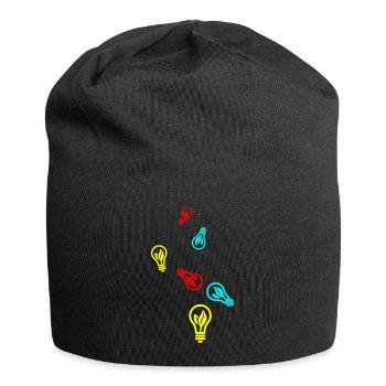 Light bulb icon - Jersey Beanie - black - Front