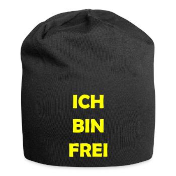 ich bin frei - Jersey-Beanie - Schwarz - Vorne