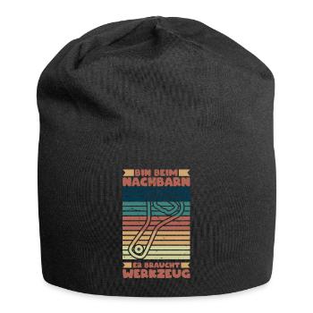 Nachbar braucht Werkzeug (Flaschenöffner-Edition) - Jersey-Beanie - Schwarz - Vorne