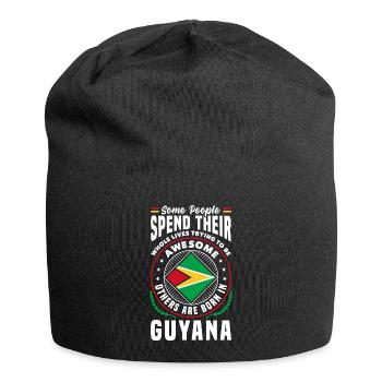 Guyana Guyana Guyana Flag Drôle de citation - Bonnet en jersey - noir - Devant
