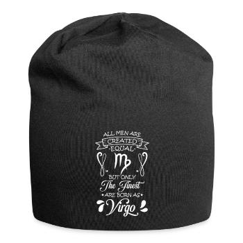 Horoskop Tierkreiszeichen Element - Jersey-Beanie - Schwarz - Vorne