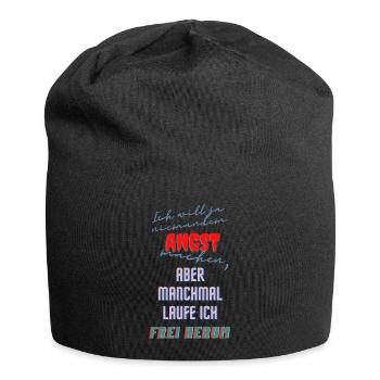 Frei Herum - Jersey-Beanie - Schwarz - Vorne