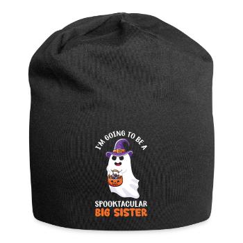 Halloween Ghost Pumpkin - Jersey Beanie - black - Front