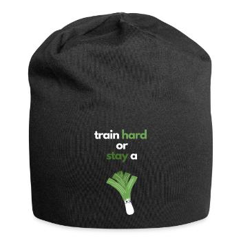 Gym Gym Leek Motivation Saying - Jersey Beanie - black - Front