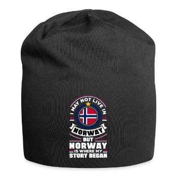 Norvège Norvège Norvège Drapeau Norvège Ressortissant - Bonnet en jersey - noir - Devant