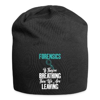 Quand vous respirez Forensic Science Graphics - Bonnet en jersey - noir - Devant