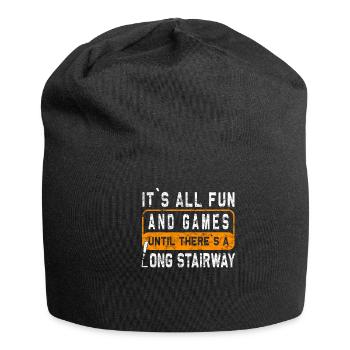 Amputierte Humorprothese -Chirurgie Amputation - Jersey-Beanie - Schwarz - Vorne