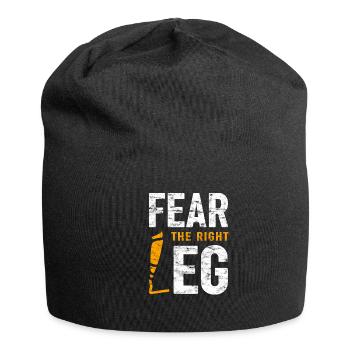 Amputierte Humorprothese -Chirurgie Amputation - Jersey-Beanie - Schwarz - Vorne