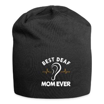 Deaf hearing impaired - Jersey Beanie - black - Front