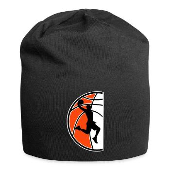 Basketball Basketballer - Jersey-Beanie - Schwarz - Vorne