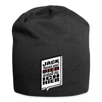 lustiger spruch brauen männerabend statement humor - Jersey-Beanie - Schwarz - Vorne