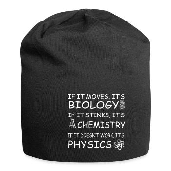 Chemie Lehrer Wissenschaftler Chemieker - Jersey-Beanie - Schwarz - Vorne