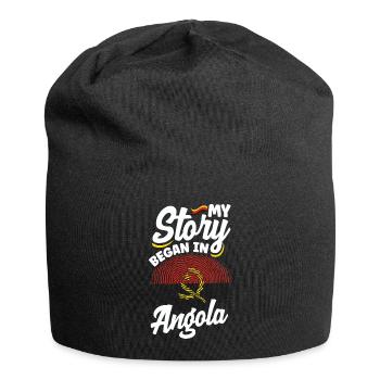 Angola Angola Citation du drapeau angolais - Bonnet en jersey - noir - Devant