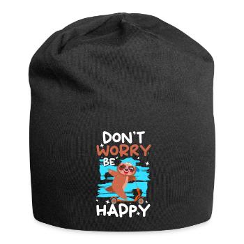 Sloth Hang Out Cozy - Jersey Beanie - black - Front