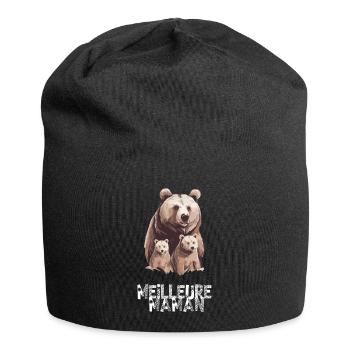 Meilleure maman - Bonnet en jersey - noir - Devant