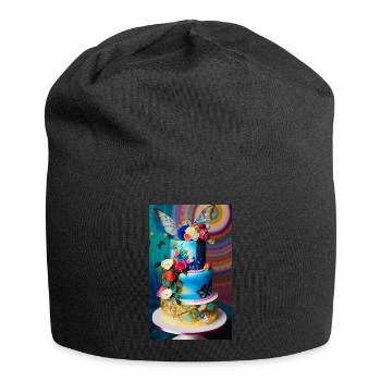 Merveilleux gâteau pour célébrer l’occasion - Bonnet en jersey - noir - Devant