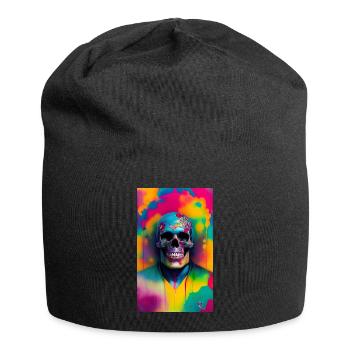 ARTWORK Skull Color - Jersey-Beanie - Schwarz - Vorne