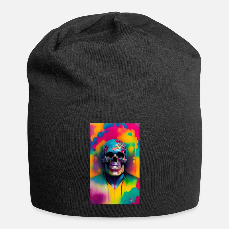 ARTWORK Couleur du crâne - Bonnet en jersey - noir