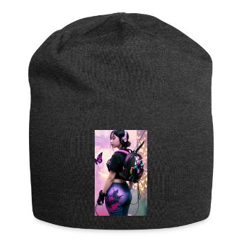 ŒUVRE Gamergirl Sia - Bonnet en jersey - charbon - Devant