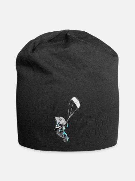 Kiteboarder 1 - Jersey-Beanie - Schwarz