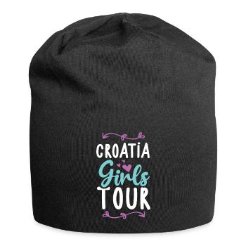 Tournée des filles en Croatie - Bonnet en jersey - noir - Devant