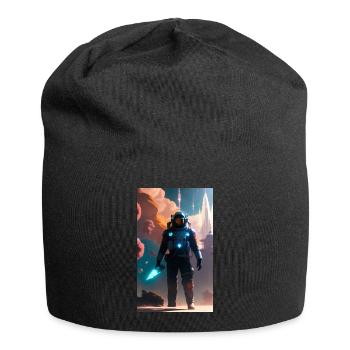 Raum - Jersey-Beanie - Schwarz - Vorne