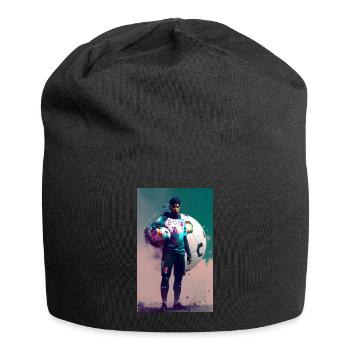 Fußball - Jersey-Beanie - Schwarz - Vorne