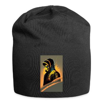 Snake - Jersey-Beanie - Schwarz - Vorne