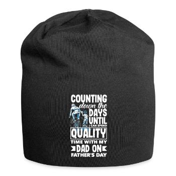 Counting Down the Days Father's Day - Jersey-Beanie - Schwarz - Vorne