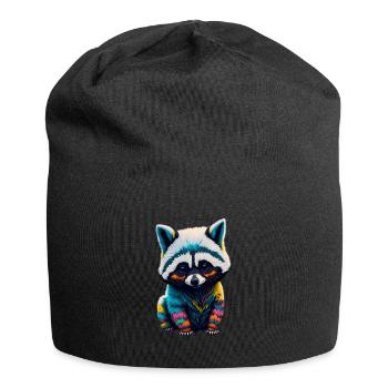 Racoon 4 - Jersey-Beanie - Schwarz - Vorne