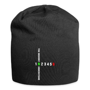 Motorcycle motor-biker 6-speed bike motorcyclist N - Jersey Beanie - black - Front