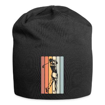 Golf Golfer - Jersey-Beanie - Schwarz - Vorne