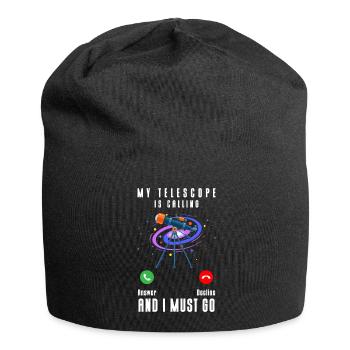 Universe Rocket Astronomer Astronaut - Jersey Beanie - black - Front