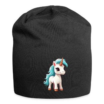 Einhornliebhaber - Liebe Mythische Kreatur - - Jersey-Beanie - Schwarz - Vorne