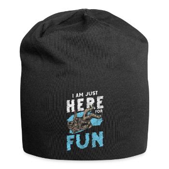 Space, Moon, Galaxy, Space travel - Jersey Beanie - black - Front