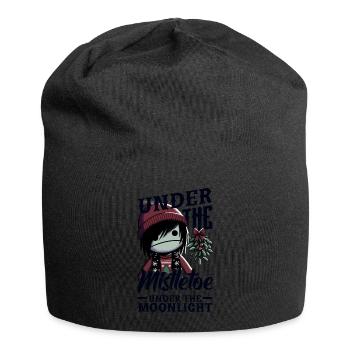 Under the Mistletoe Under the Moonlight Emocore - Jersey-Beanie - Schwarz - Vorne