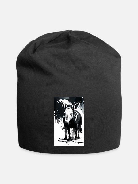 Niedliches Erdferkel - Jersey-Beanie - Schwarz