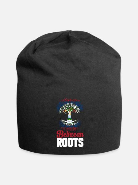 Belize Flagge Belizer - Jersey-Beanie - Schwarz