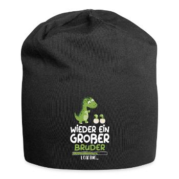 Wieder Ein Großer Bruder 2024 Ankündigung - Jersey-Beanie - Schwarz - Vorne